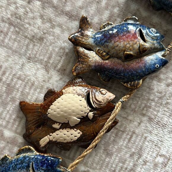 Ceramic fish wall hanging 31” - Picture 6 of 7
